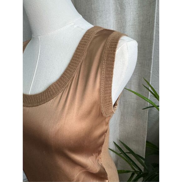 Escada Y2K Wool Cashmere Silk‎  Tank Top Shirt 34 Small Vtg Goddess Core - Picture 3 of 9